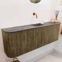 Toiletmeubel Mondiaz Joya Dlux | 123.2 cm | Meubelkleur Dusk | Faye wastafel Sombra Wasbak Midden | Zonder kraangat(en)