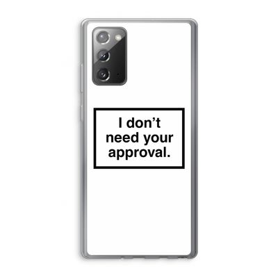 Don't need approval: Samsung Galaxy Note 20 / Note 20 5G Transparant Hoesje