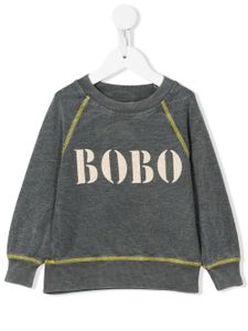 Bobo Choses pull à logo imprimé - Gris