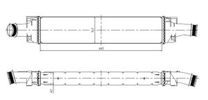 Intercooler, inlaatluchtkoeler 309046