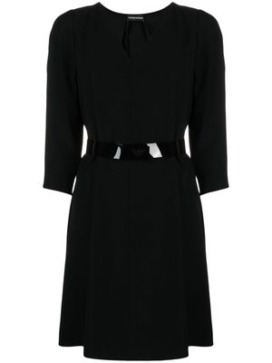 Emporio Armani robe à manches longues - Noir