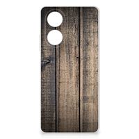 OPPO A58 4G Bumper Hoesje Steigerhout