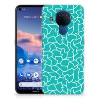 Nokia 5.4 | Hoesje maken | Cracks Blue