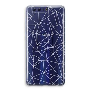 Geometrische lijnen wit: Honor 9 Transparant Hoesje