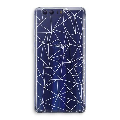Geometrische lijnen wit: Honor 9 Transparant Hoesje
