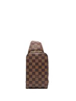 Louis Vuitton Pre-Owned sac porté épaule Damier Ebene Geronimous (2004) - Marron - thumbnail