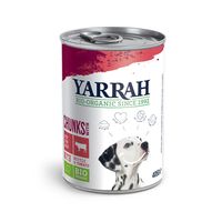 Yarrah - Natvoer Hond Blik Chunks met Rund Bio - 6 x 820 g - thumbnail