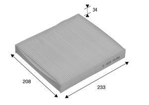 Interieurfilter CLIMFILTER COMFORT VALEO, u.a. für Volvo, Ford