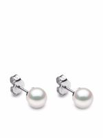 Yoko London puces d'oreilles Classic 6 mm en or blanc 18ct ornées de perles Akoya - Argent - thumbnail