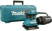 Makita 230 v vlakschuurmachine bo4555k (blauw/zwart, in koffer)