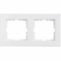 HK07 Pure - Afdekraam 2-voudig, zowel verticaal als horizontaal te plaatsen, wit glanzend RAL9010