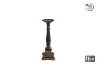 CosyDecor Kandelaar "kathedraal" zwart hout h44cm