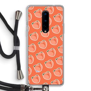Just peachy: OnePlus 8 Transparant Hoesje met koord
