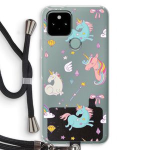 Fantasiewereld: Pixel 5 Transparant Hoesje met koord
