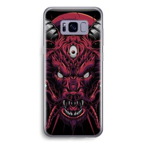 Hell Hound and Serpents: Samsung Galaxy S8 Transparant Hoesje