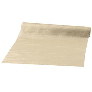 Decoratie stof/tafelloper - champagne - op rol - 300 x 30 cm - stof