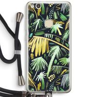 Tropical Palms Dark: Huawei Ascend P10 Lite Transparant Hoesje met koord