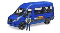 bruder Mercedes-Benz Sprinter Transfer met bestuurder modelvoertuig - thumbnail