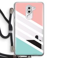 Strepen pastel: Honor 6X Transparant Hoesje met koord