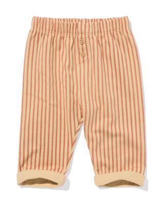 HEMA Baby sweatbroek comfy fit strepen bruin (bruin)