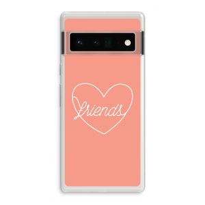 Friends heart: Google Pixel 6 Pro Transparant Hoesje