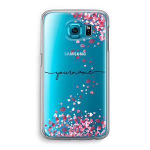 Hartjes en kusjes: Samsung Galaxy S6 Transparant Hoesje