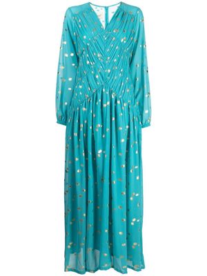 Bambah caftan à col v - Bleu