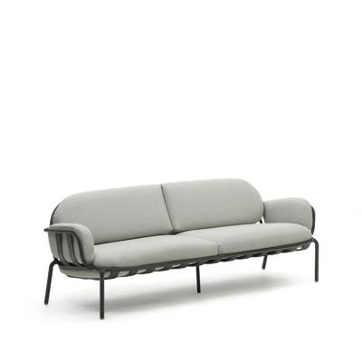Kave Home 3-zits Tuinbank 'Joncols' kleur Grijs/Antraciet
