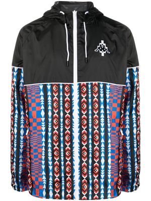 Marcelo Burlon County of Milan x Kappa veste zippée à imprimé géométrique - Noir
