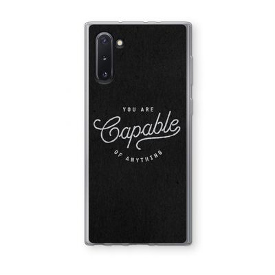 Capable: Samsung Galaxy Note 10 Transparant Hoesje