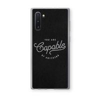 Capable: Samsung Galaxy Note 10 Transparant Hoesje