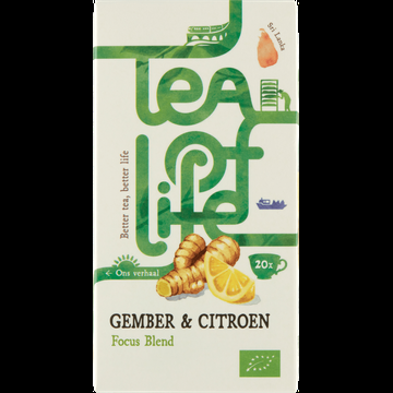 Tea of Life Gember & Citroen Focus Blend 20 Stuks 30 g bij Jumbo
