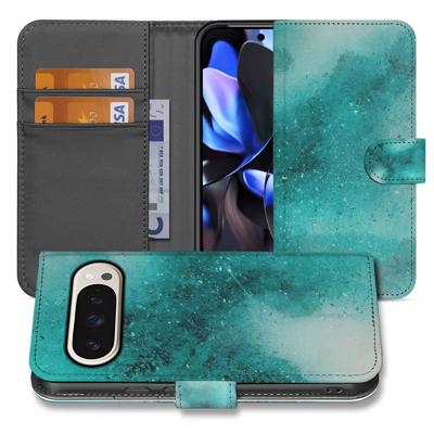 Bookcase Hoesje Google Pixel 10 Pro | Painting Blue | Portemonnee hoesje