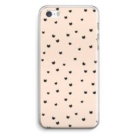 Kleine kattenkopjes: iPhone 5 / 5S / SE Transparant Hoesje