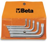 Beta 5-delige set haakse stiftsleutels met XZN® profiel (art. 98XZN) in etui 98XZN/B5 - 000980650
