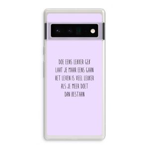 Gek: Google Pixel 6 Pro Transparant Hoesje