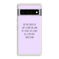 Gek: Google Pixel 6 Pro Transparant Hoesje