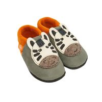 Orangenkinder babyslofjes Zebra grey Maat Orangenkinder babyslofjes Zebra grey Maat