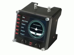 Logitech G Flight Instrument Panel Zwart USB 2.0 Vluchtsimulator Analoog/digitaal PC