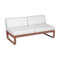 Fermob Bellevie 2-zitsmodule loungebank Red Ochre - Off-White
