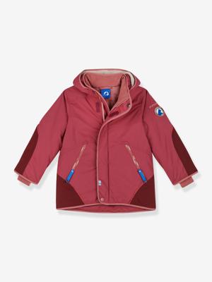 Winterparka voor kinderen TALVINEN HUSKY FINKID, afneembare capuchon framboos