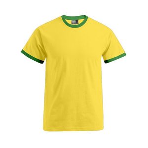 Heren shirt geel groen