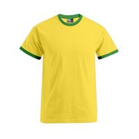 Heren shirt geel groen