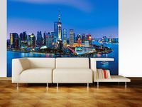 Shanghai Skyline 8-delig Fotobehang 366x254cm - thumbnail