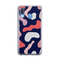 Memphis Shapes Pink: Samsung Galaxy A40 Transparant Hoesje