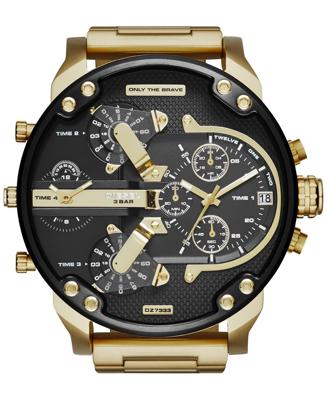 DIESEL Mr. Daddy 2.0 chronograaf armbandhorloge, 57 mm in goud bij Nordstrom