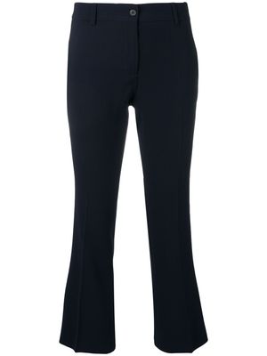 Alberto Biani pantalon de costume crop - Bleu
