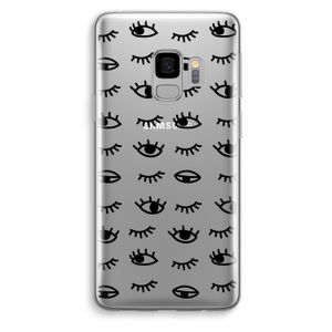 Eye pattern #2: Samsung Galaxy S9 Transparant Hoesje