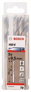 Bosch Accessoires Metaalboren HSS-G, Standard 9,5 x 81 x 125 mm 5st - 2608595076