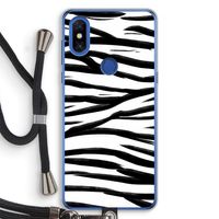 Zebra pattern: Xiaomi Mi Mix 3 Transparant Hoesje met koord